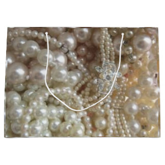 Grand Sac Cadeau photo perles