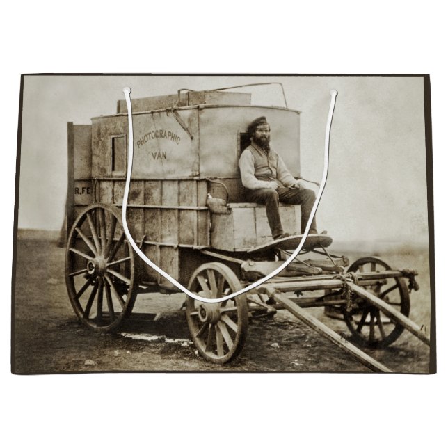 Grand Sac Cadeau Photographie Wagon de Roger Fenton Photo Réalisme (Devant)