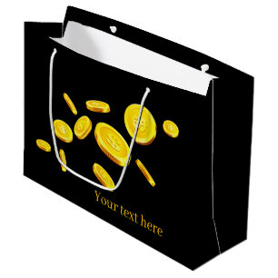 Grand Sac Cadeau Pièces de casino cool ajouter du texte