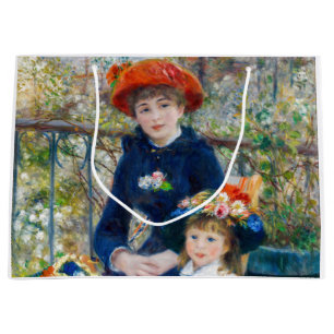 Grand Sac Cadeau Pierre-Auguste Renoir - Deux sœurs sur la Terrasse