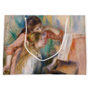 Grand Sac Cadeau Pierre Auguste Renoir - Jeunes filles au piano