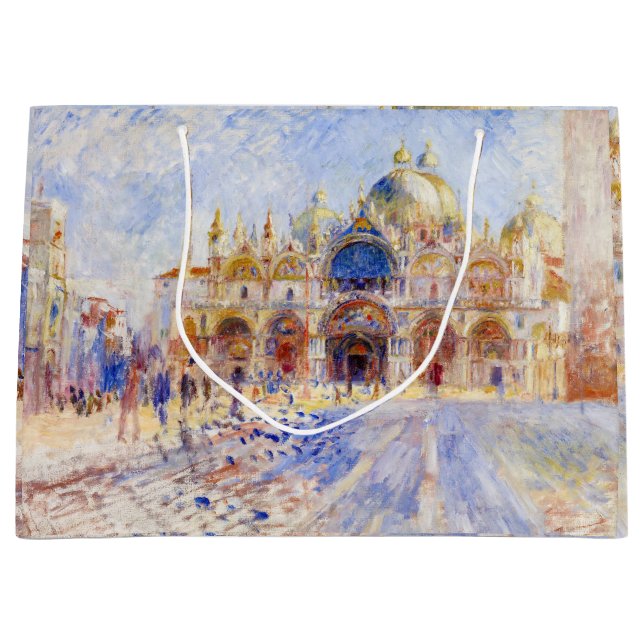 Grand Sac Cadeau Pierre-Auguste Renoir - Venise, Piazza San Marco (Devant)
