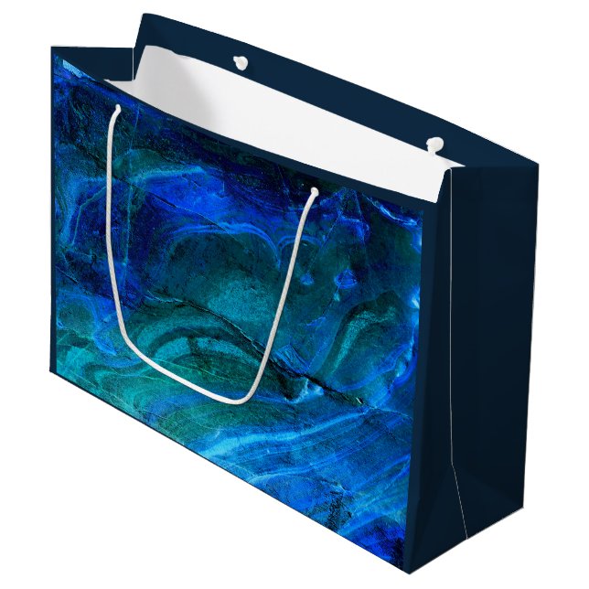 Grand Sac Cadeau Pierre sculptée par l'océan  (Devant Angle)