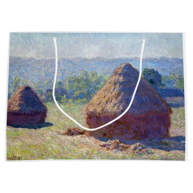 Grand Sac Cadeau Pile de blé (fin de l'été), Monet (Devant)