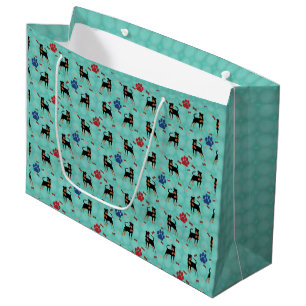 Grand Sac Cadeau Pinscher miniature de bande dessinée