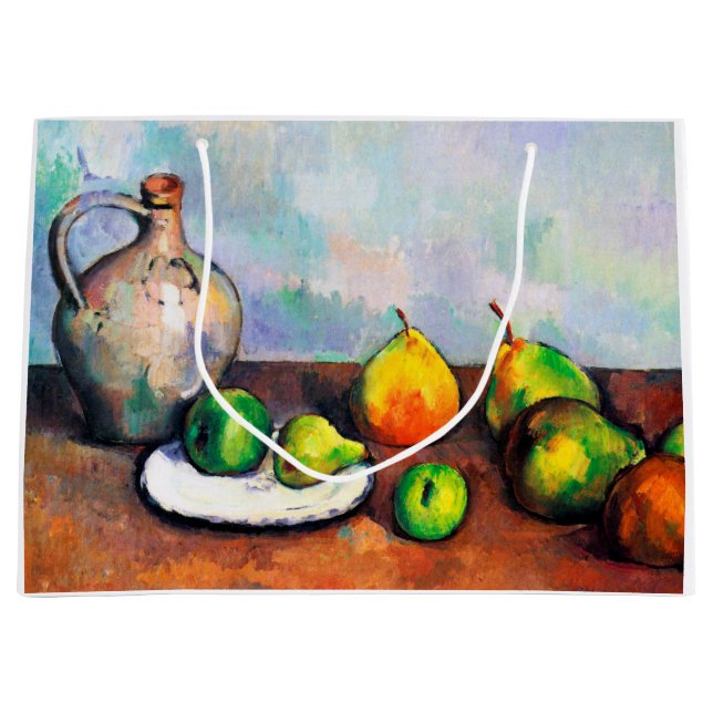 Grand Sac Cadeau Pitcher et Fruit, Paul Cezanne (Devant)
