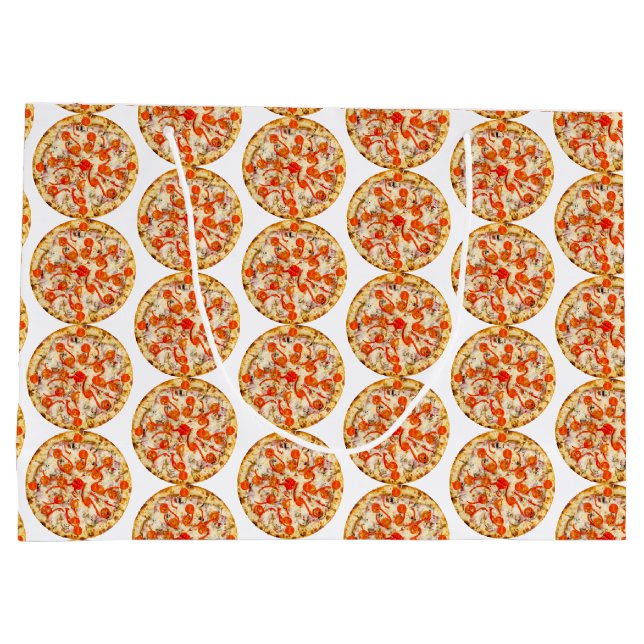 Grand Sac Cadeau Pizza (Dos)
