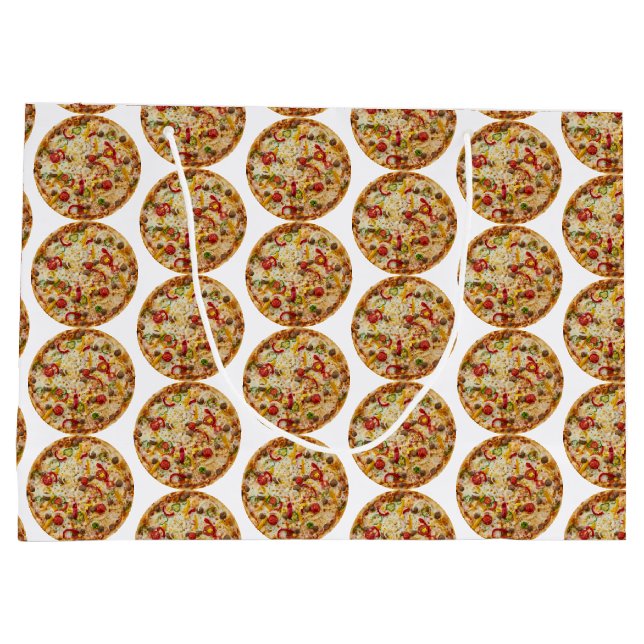 Grand Sac Cadeau Pizza (Dos)