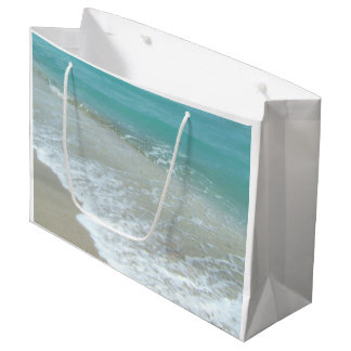 Grand Sac Cadeau Plage Bleue Plage Océan Paysage Nature