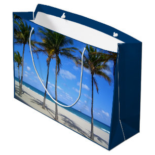 Grand Sac Cadeau Plage et palmiers de sable de pi Lauderdale la