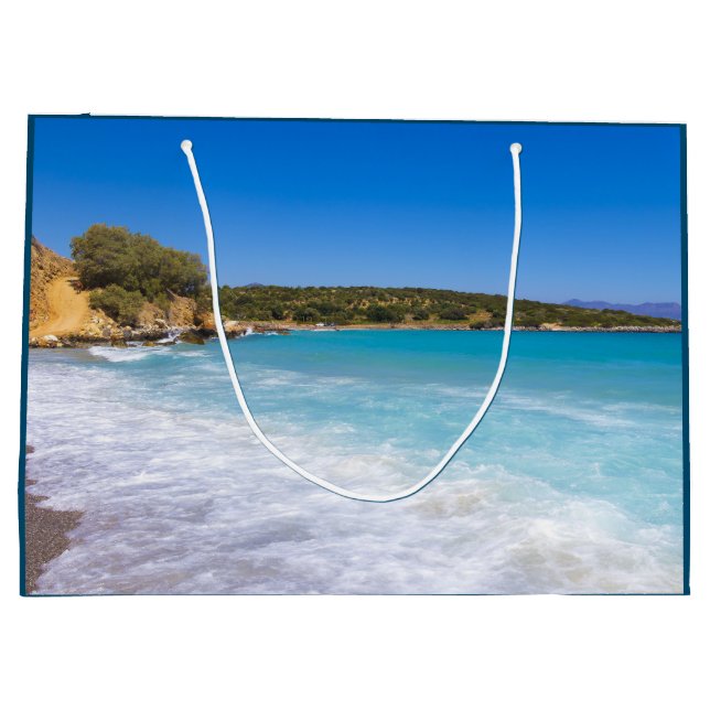 Grand Sac Cadeau Plage exotique Île tropicale Paradis (Dos)