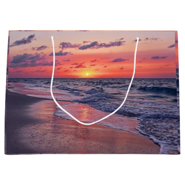 Grand Sac Cadeau Plage Tropical Bahamas Sunset Paradise Beach (Devant)