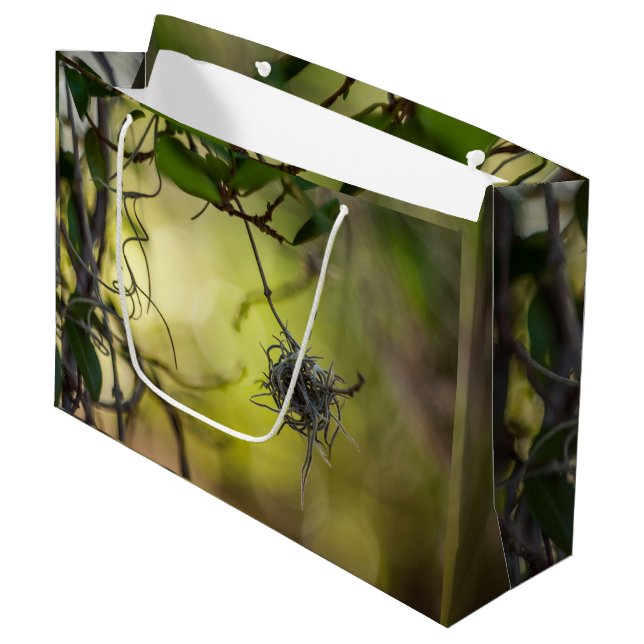Grand Sac Cadeau Plante étrange (Devant Angle)
