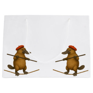 Grand Sac Cadeau Platon ornithorynque funambule