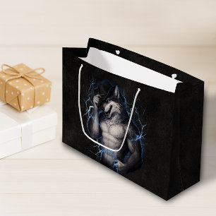 Grand Sac Cadeau Plus de Monsieur Gentil Garçon Mème Drôle de Loup 