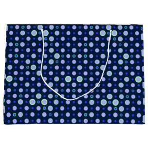 Grand Sac Cadeau Point Polka 03.Blue.Green DBlue BG