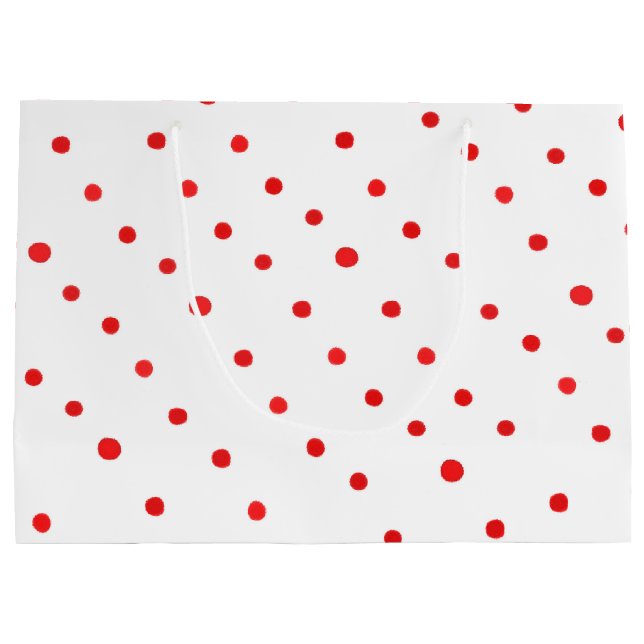 Grand Sac Cadeau Points rouges (Dos)