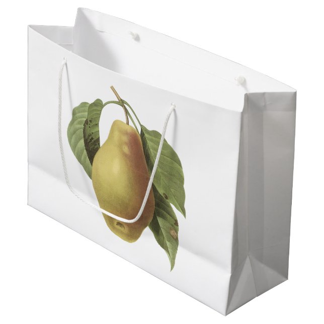 Grand Sac Cadeau poire (espèces de Pyrus) par Redouté (Devant Angle)