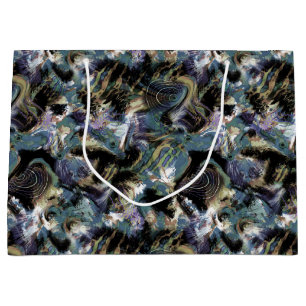 Grand Sac Cadeau Poisson marbré