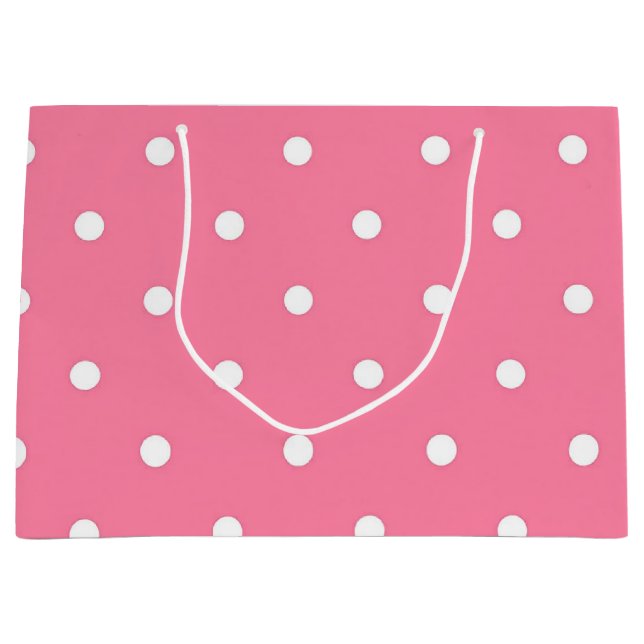 Grand Sac Cadeau Polka dot (Devant)