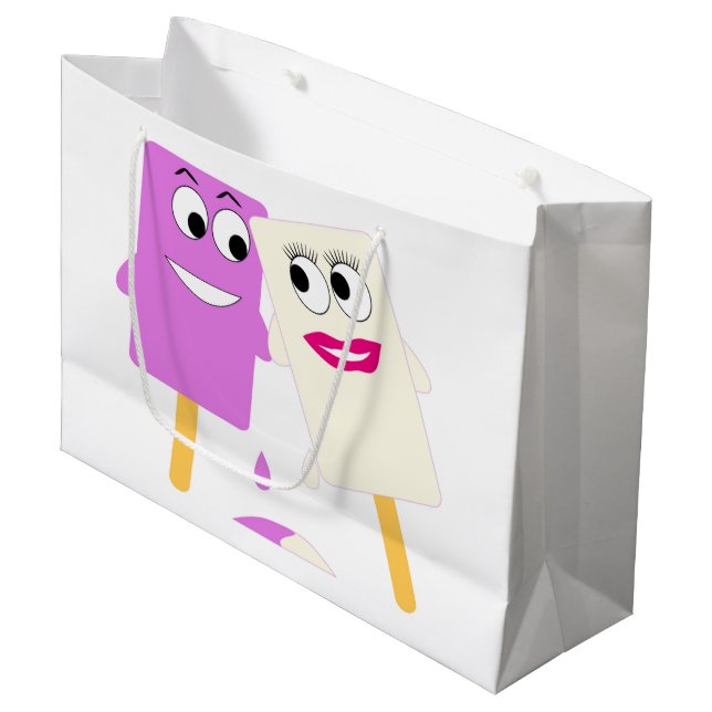 GRAND SAC CADEAU POMPES À CRÈME DE GLACE (Devant Angle)