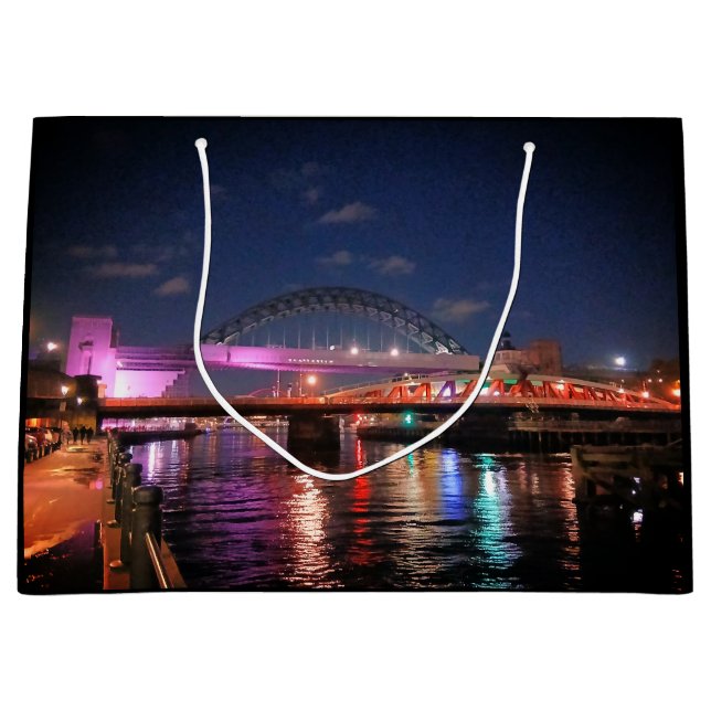 Grand Sac Cadeau Ponts de Newcastle (Devant)