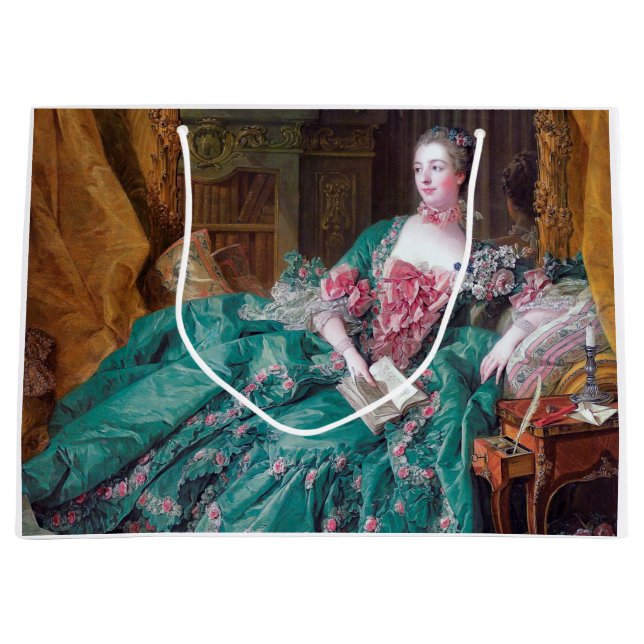 Grand Sac Cadeau Portrait de Madame Pompadour, Boucher (Devant)
