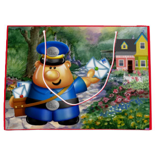 Grand Sac Cadeau Poste facteur Fourre-tout - Voir retour