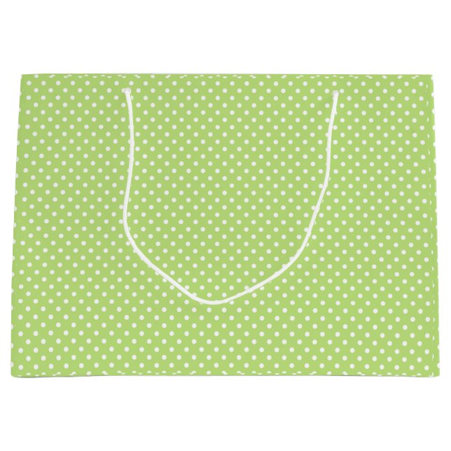 Grand Sac Cadeau Pot Polka (Devant)