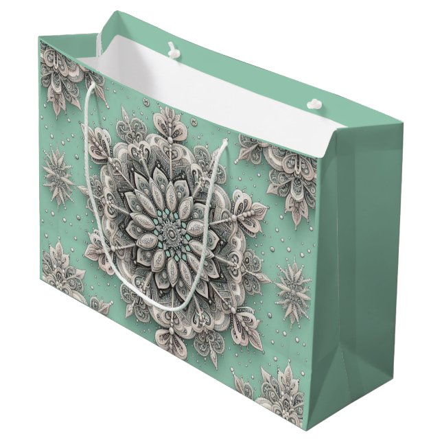 Grand Sac Cadeau Pouf Cube (Devant Angle)