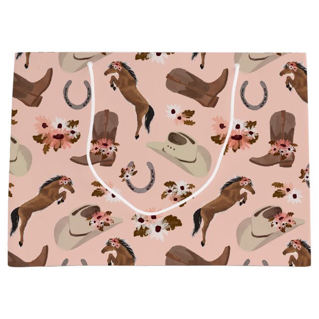 Grand sac cadeau pour le pays et la flore (Devant)