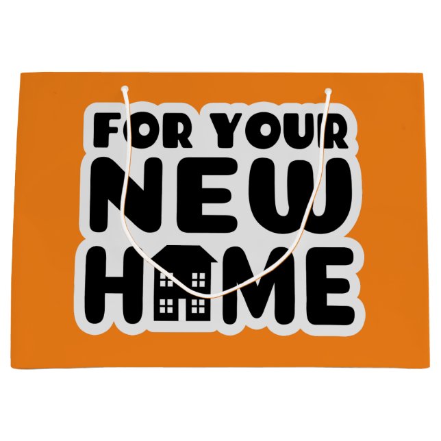 Grand Sac Cadeau Pour votre nouvelle maison (Devant)