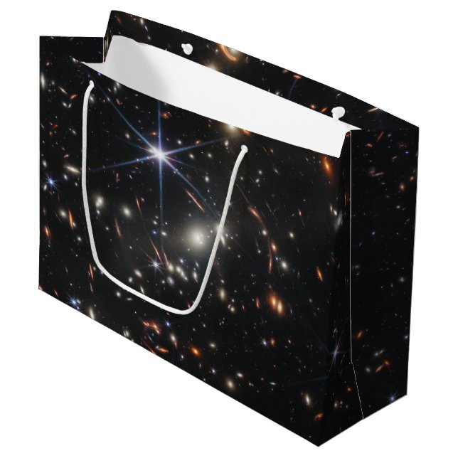 Grand Sac Cadeau Premier champ profond de l'univers de James webb (Devant Angle)