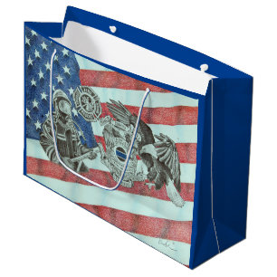 Grand Sac Cadeau Premier répondeur patriotique