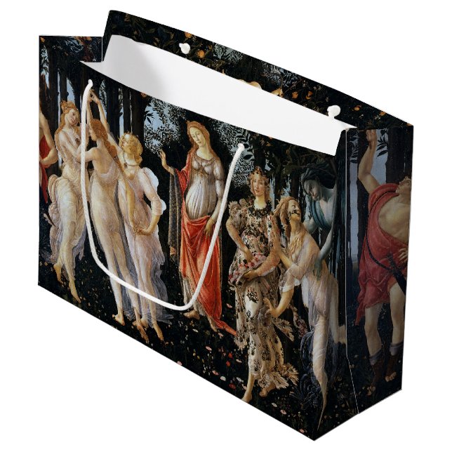 Grand Sac Cadeau Primavera, Sandro Botticelli (Devant Angle)
