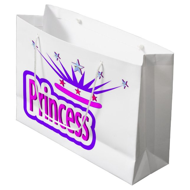 GRAND SAC CADEAU PRINCESS (Devant Angle)