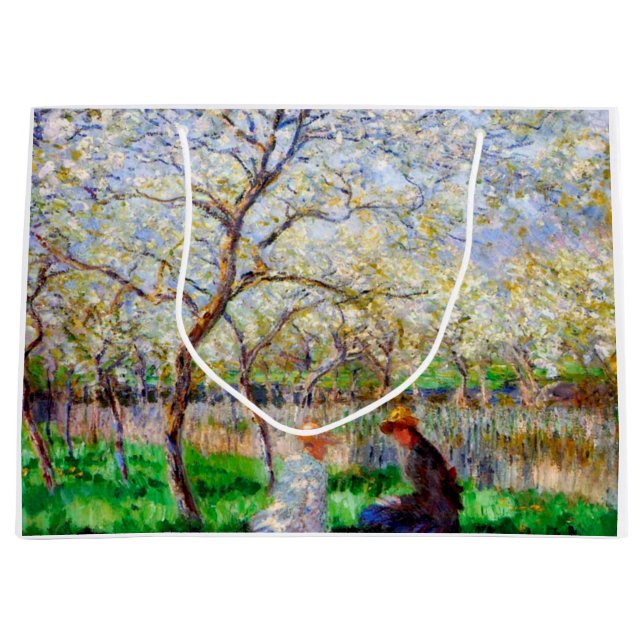 Grand Sac Cadeau Printemps, Monet (Devant)