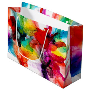 Grand Sac Cadeau Prisme de bijoux - Aquarelle