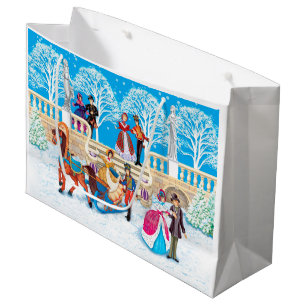 Grand Sac Cadeau Promenade hivernale