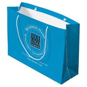 Grand Sac Cadeau Promo d'affaires, Conception circulaire, Logo, Adr