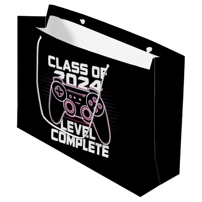 Grand Sac Cadeau Promotion 2024 Diplômée (Devant Angle)