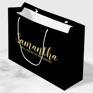 Grand Sac Cadeau Proposition de Bridesmaid moderne