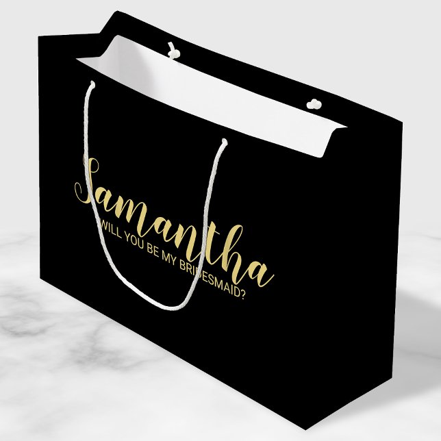 Grand Sac Cadeau Proposition de Bridesmaid moderne (Créateur téléchargé)
