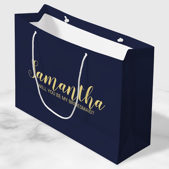 Grand Sac Cadeau Proposition de Bridesmaid moderne (Créateur téléchargé)