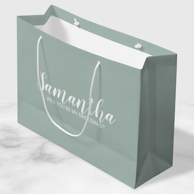 Grand Sac Cadeau Proposition de Bridesmaid moderne (Créateur téléchargé)