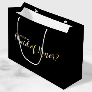 Grand Sac Cadeau Proposition d'honneur Proposition moderne