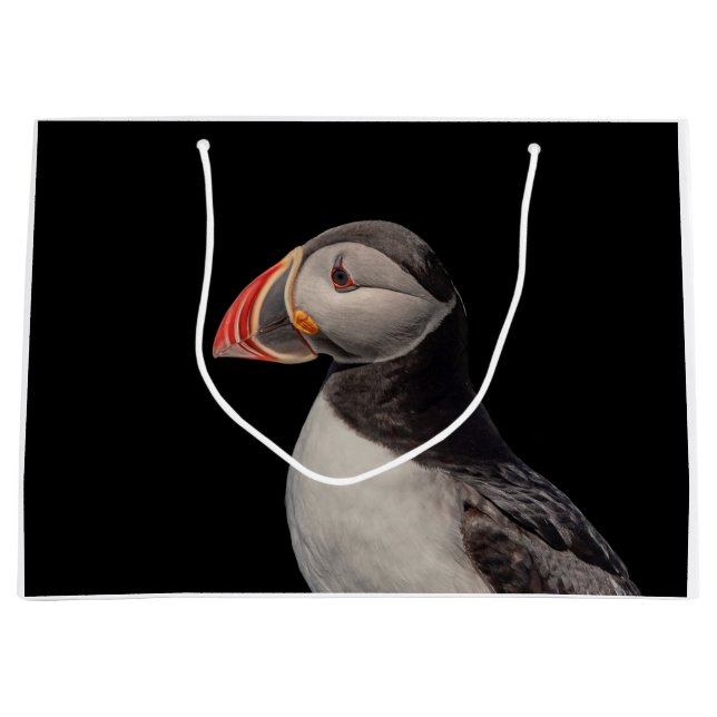 Grand Sac Cadeau Puffin Atlantique en Machias, Maine (Devant)