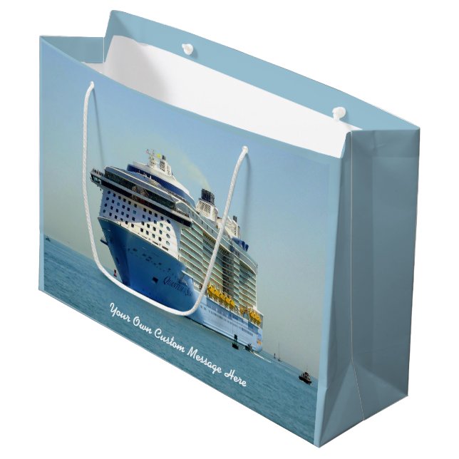 Grand Sac Cadeau Quantum vient d'appeler personnalisé (Devant Angle)