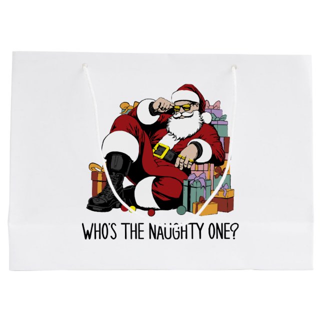 Grand Sac Cadeau Qui est le vilain (Dos)