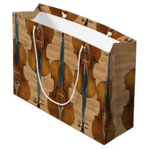 Grand Sac Cadeau Quintette de violon de Stradivari sur l'effet en